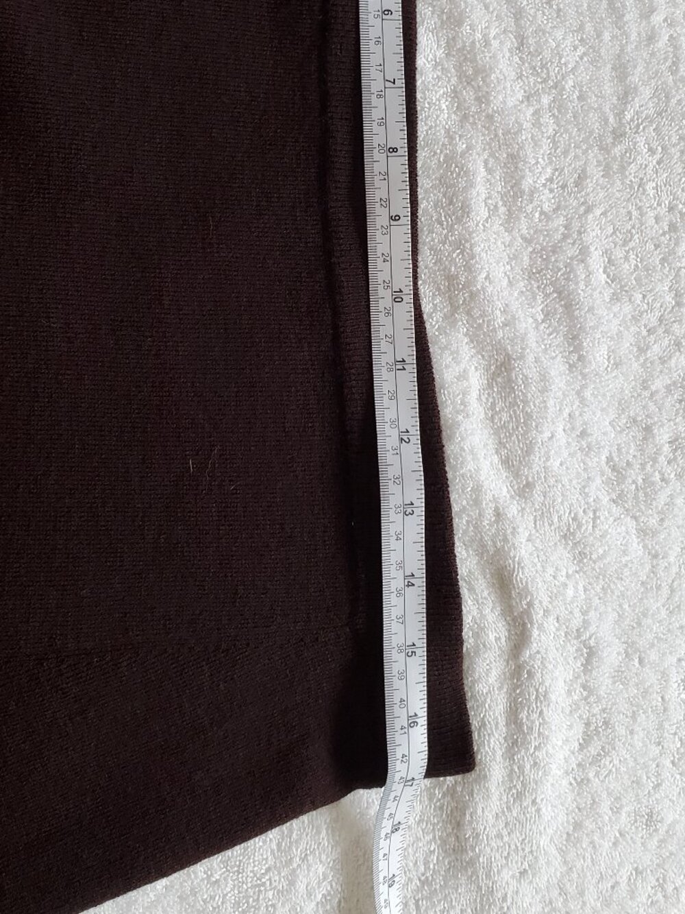 Eileen Fisher heavy weight dark brown wool ponte knit women’s midi skirt sz 1x - Picture 3 of 7